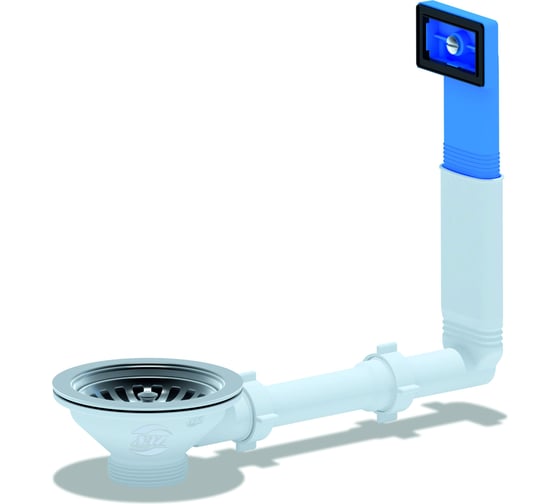 Изображение товара Выпуск мойки АНИ Пласт жесткий перелив, 3 1/2 дюйма, с нержавеющей сеткой N305 025-0155