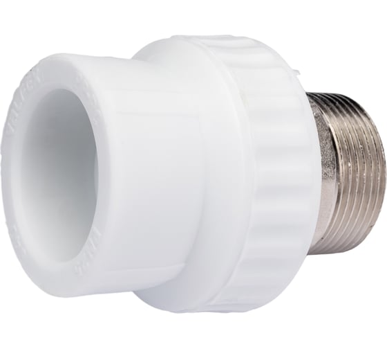 Изображение товара Комбинированная муфта VALFEX PP-R белая, под ключ, 40х1 1/4 дюйма НР 10135040 127-0252