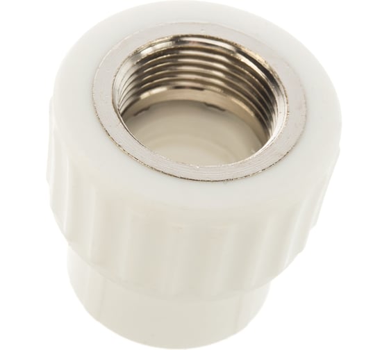 Изображение товара Комбинированная муфта VALFEX PP-R белая, 25х3/4 дюйма ВР 10129025 127-0235