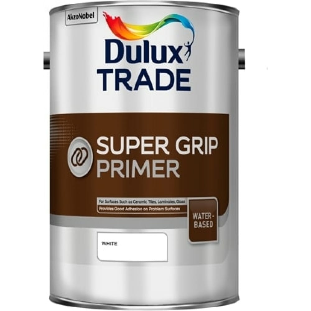 фото Грунтовка dulux super grip primer для сложных поверхностей, белая 1л 5183285