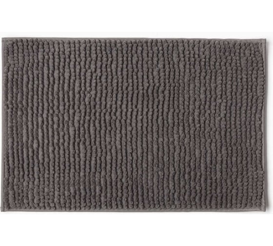 Изображение товара Коврик для ванной Этель Букли цвет темно-серый, 38x58 см 9760619