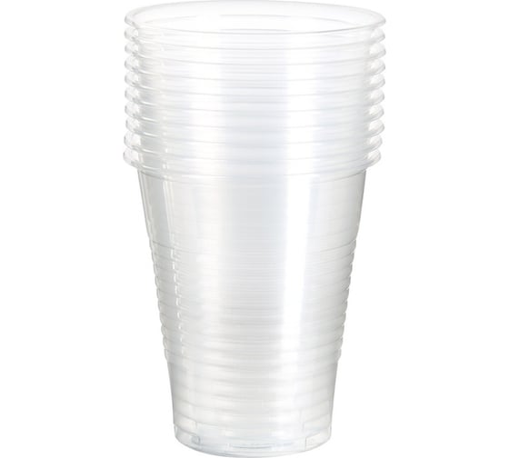 Изображение товара Стакан одноразовый ОФИСМАГ Премиум особо плотный, 200 мл, пластиковый, прозрачный, полипропилен, 200 шт 607740