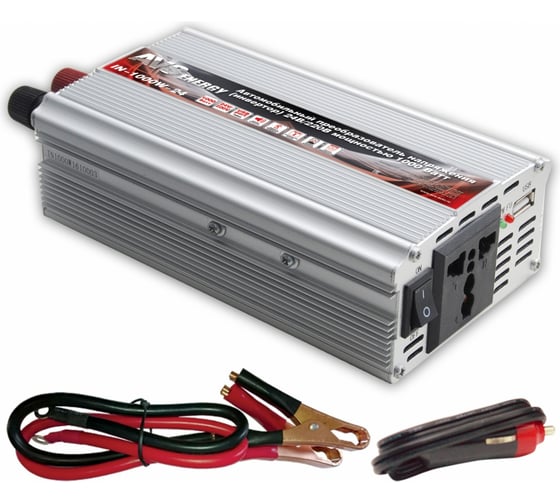 Изображение товара Автомобильный инвертор AVS 24/220V IN-1000W-24 A07074S