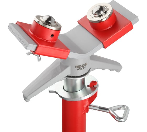 Изображение товара Комплект роликов из 2-х шт для складных подставок с V-образной головкой, для труб REKON 033101