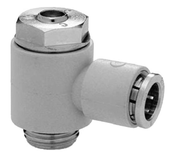 Изображение товара Дроссель с обратным клапаном PSCU 606-1/4-8 регулирование на выхлопе CAMOZZI 30-8055-4949