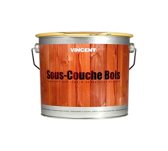 Изображение товара Грунтовка VINCENT SOUS COUCHE BOIS для защиты древесины 0,9л 105-003