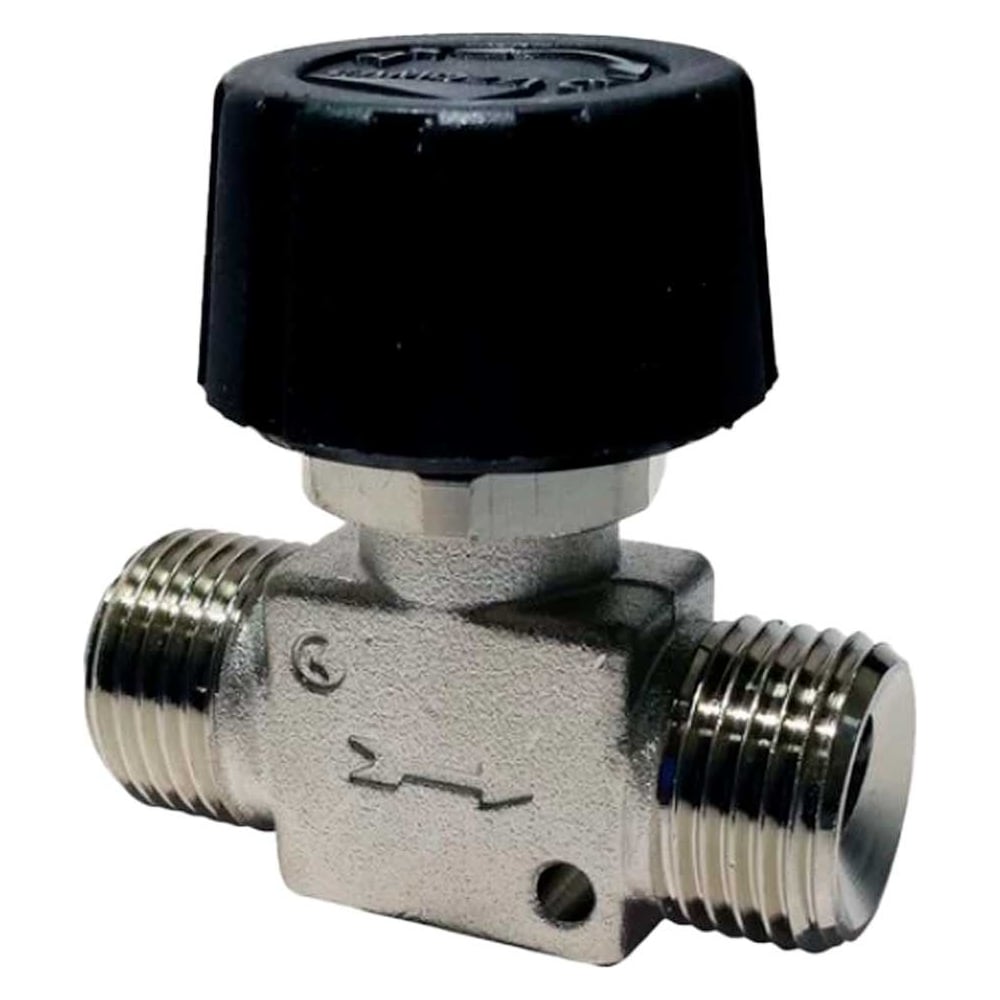 Изображение товара Вентиль CAMOZZI 1/4М никелированная латунь резьба-резьба