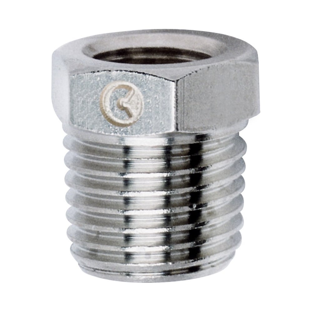 Изображение товара Резьбовой фитинг CAMOZZI 1/2-1/4 переходник никелированная латунь