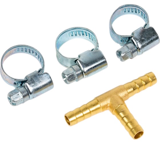 Изображение товара Разветвитель T-образный елочка 6 мм, хомуты в комплекте ROCKFORCE RF-E102-6/1(1780)