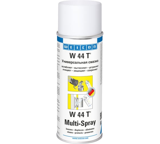 Изображение товара Смазка универсальная W44T 400 мл для всех работ по обслуживанию и монтажу WEICON wcn11251400