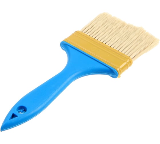 Изображение товара Плоская кисть ЛОМ промо, искусственная щетина, пластиковая рукоятка, 3, 75 мм 9845882