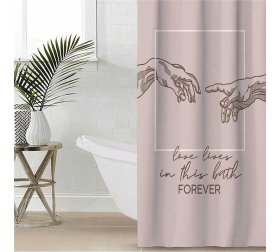 Изображение товара Штора для ванной Этель Adam 145x180 см, полиэстер 5494677