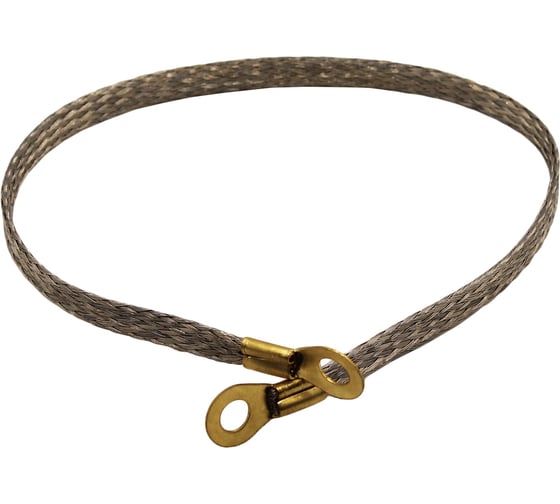 Изображение товара Провод массы VOLTON 50 см, косичка, сечение 16/24, медь, луж. клемма-латунь VLTPML501624