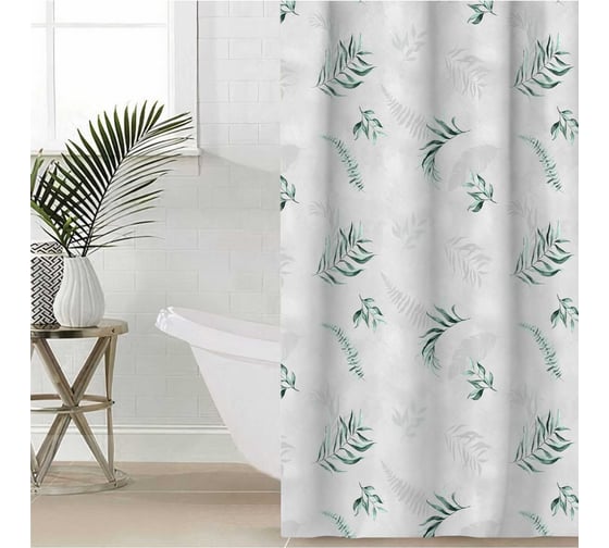 Изображение товара Штора для ванной Этель Pure nature 145x180 см, полиэстер 9535004