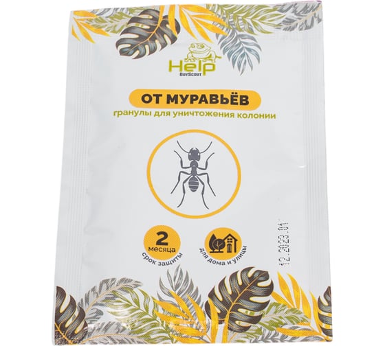Изображение товара Гранулы от муравьев в пакете HELP 30 г 80290