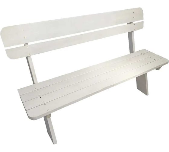 Изображение товара Скамья ООО "Фотон" РУСТИКА окрашенная, белый лак 4627074042680