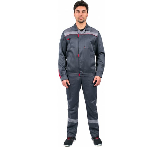 Изображение товара Костюм Флофт-2 СОП, ткань Смесовая 210, полукомбинезон, темно-серый/серый, 52-54; 182-188 Факел 87472446.006