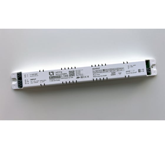 Изображение товара Светодиодный драйвер Световые технологии b1x50w 0.25a 1/10v led 50вт-250ма 2002002570