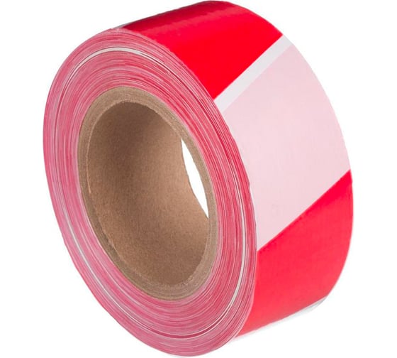 Изображение товара Лента оградительная сигнальная ОФИСМАГ Стандарт, красно-белая, 50 мм, 200 м, основа полиэтилен 607909
