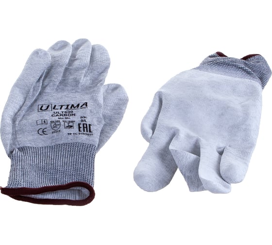 Изображение товара Нейлоновые перчатки с карбоновой нитью и полиуретановым покрытием ULTIMA CARBON ULT630/L