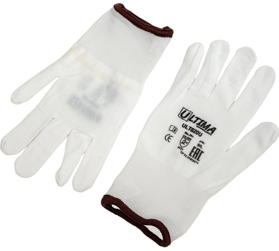Изображение товара Нейлоновые перчатки без покрытия ULTIMA бел ULT620U/L
