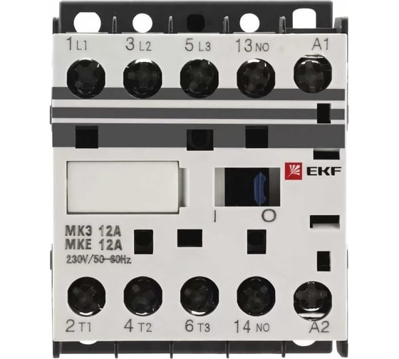 Изображение товара Миниконтактор EKF МКЭ 6А 230В 1NO PROxima Mctr-s-6-230