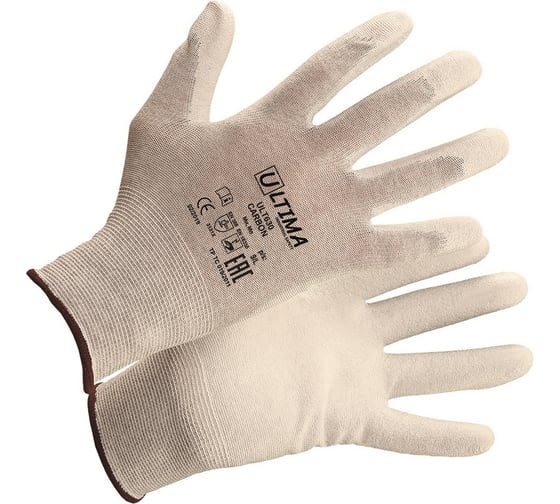 Изображение товара Нейлоновые перчатки с карбоновой нитью и полиуретановым покрытием ULTIMA CARBON ULT630/XL