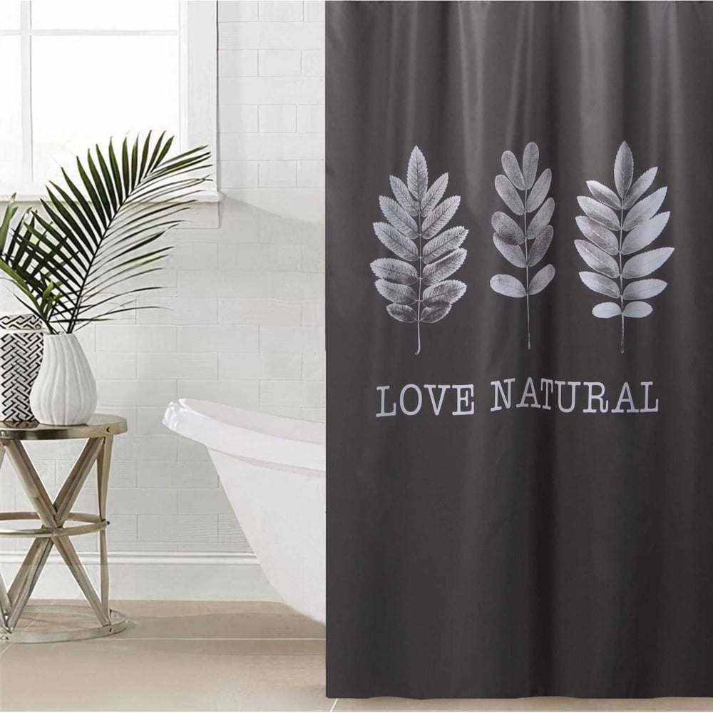 Изображение товара Штора для ванной Этель Natural print 145x180 см, полиэстер