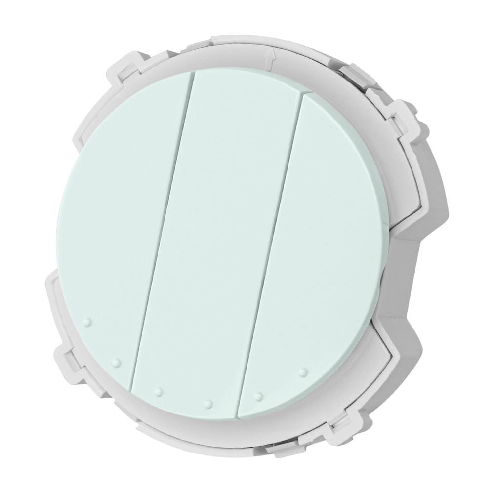 Изображение товара Выключатель TDM ELECTRIC 3-кл. 16а 250в проходной фисташковый, "байкал" SQ1819-0136