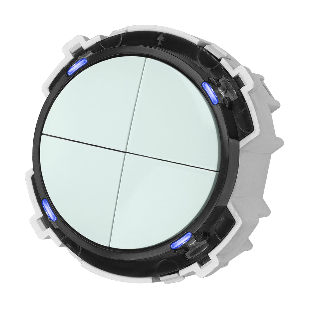 Изображение товара Встраиваемый 4-клавишный выключатель TDM ELECTRIC 16A 250V фисташковый серия Байкал