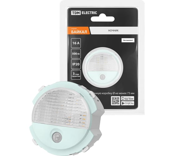 Изображение товара Ночник TDM ELECTRIC фисташковый, "байкал" SQ1819-0148