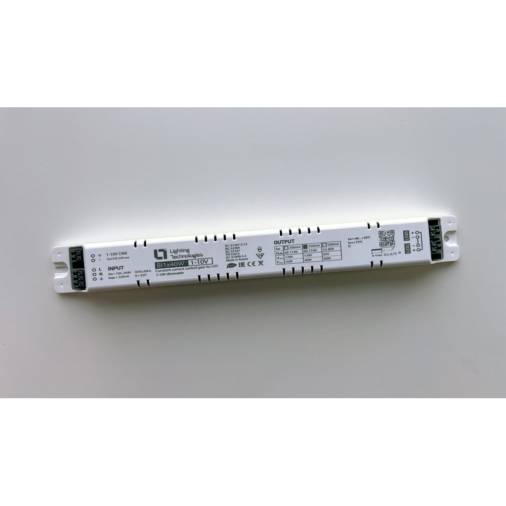 Изображение товара Светодиодный драйвер Световые технологии BI1x40W 0.35A 1/10v LED 40Вт