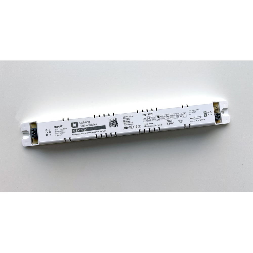 Изображение товара Cветодиодный драйвер Световые технологии B1x50W 0.25A LED 50Вт-250мА 2002002560
