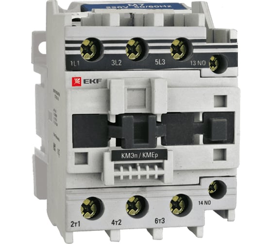 Изображение товара Малогабаритный контактор EKF КМЭп PROxima 65А 24В DC 1NO 1NC ctr-s-65-24-nc-p