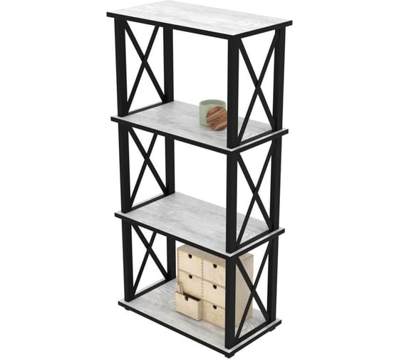 Изображение товара Стеллаж Эвент Лофт-4 СЛ-4 500х300х1120 Белый бетон пайн