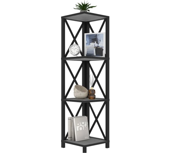 Изображение товара Стеллаж Эвент Слим-4 СС-4 291*291*1120 Вулканический серый