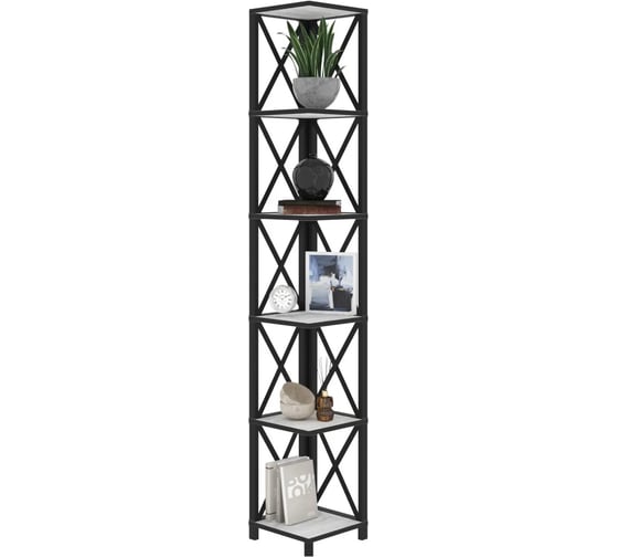 Изображение товара Стеллаж Эвент Слим-6 СС-6 291*291*1820 Белый бетон пайн