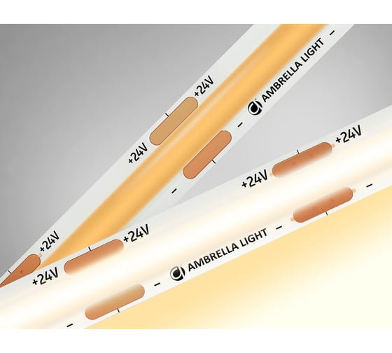 Изображение товара Светодиодная лента Ambrella light COB 480Led /12W m/ 24V IP20 3000K 5m GS4701