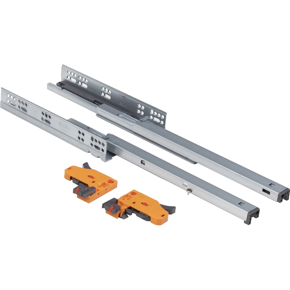 Изображение товара Направляющая скрытого монтажа AKS 3D L-350 с доводчиком, 350 мм, цинк