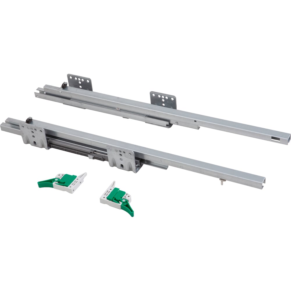 Изображение товара Направляющая скрытого монтажа AKS SLIM SLIDE L-350 с доводчиком, комплект из 2 шт