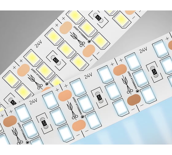 Изображение товара Светодиодная лента трехрядная Ambrella light 2835 324Led /26W m/ 24V IP20 6500K 5m GS3903