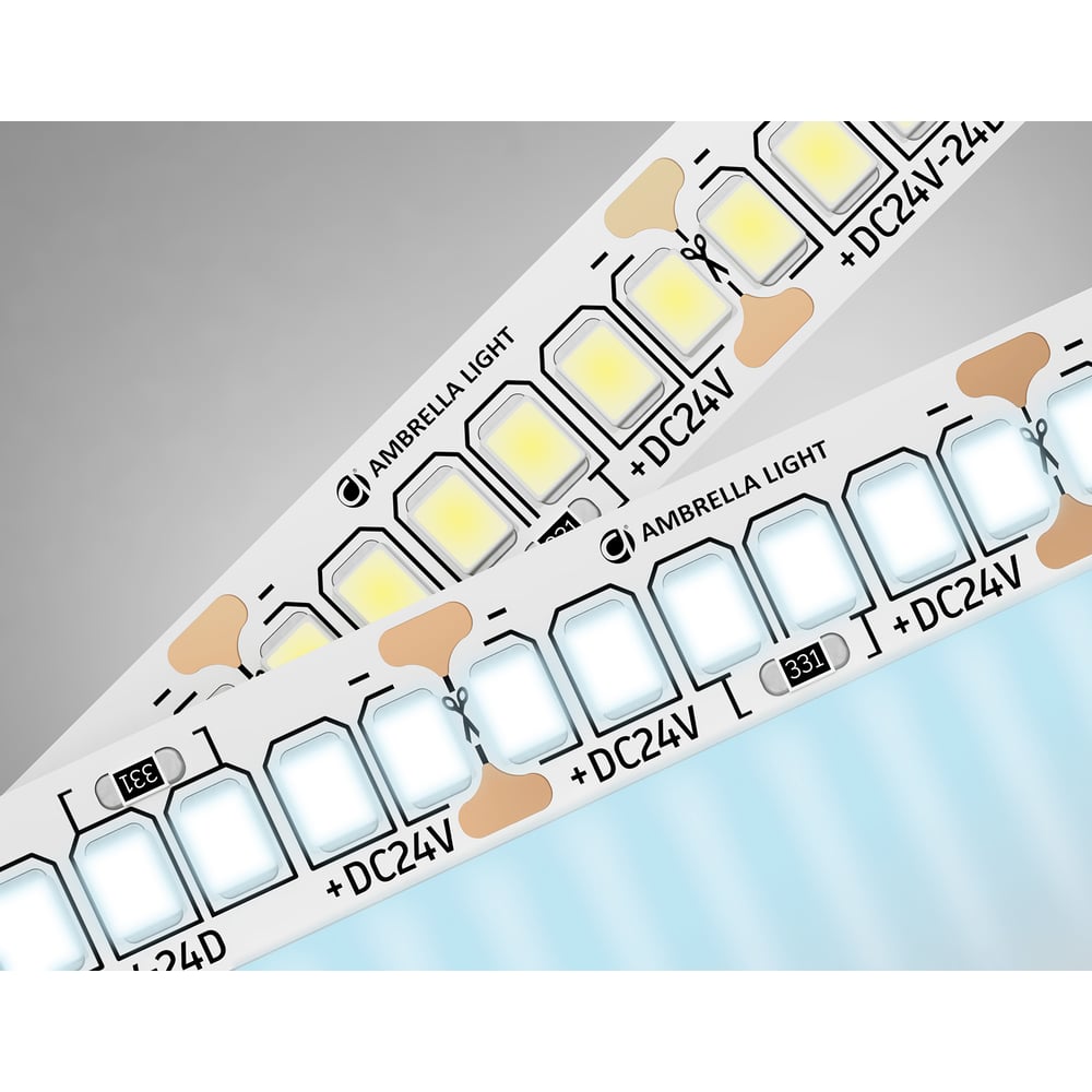Изображение товара Светодиодная лента Ambrella Light 2835 240 LED 20W 24V IP20 5м холодный белый