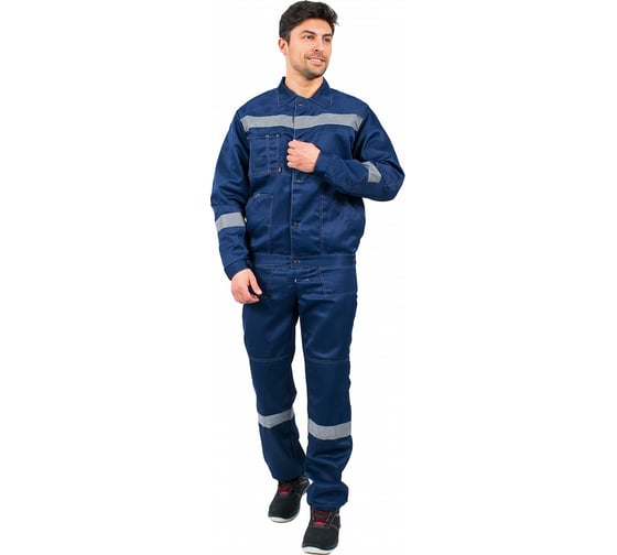 Изображение товара Костюм с брюками Факел Лигор-1 СОП (ткань смесовая, 210) т.синий, 60-62; 170-176 87471179.009