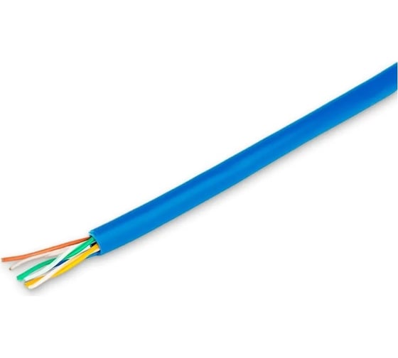 Изображение товара Литой медный патч-корд Cablexpert UTP категории 5e, 0.25 м, многожильный синий PP10-0.25M/B