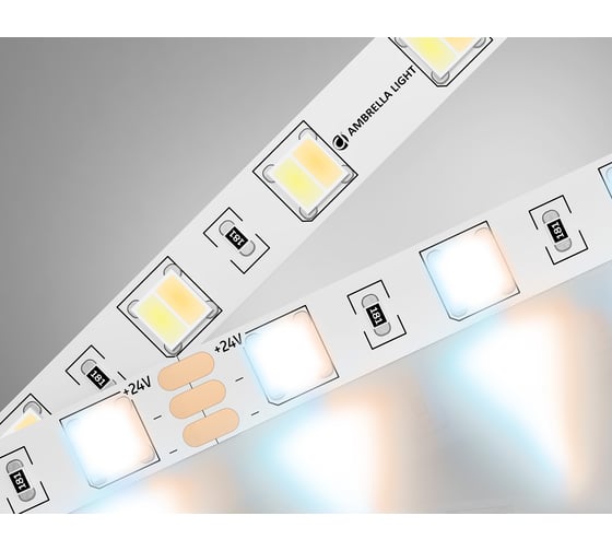 Изображение товара Светодиодная лента Ambrella light с регулировкой температуры света 5050 60Led /14W m/ 24V IP20 CCT 3000-6500 GS4101