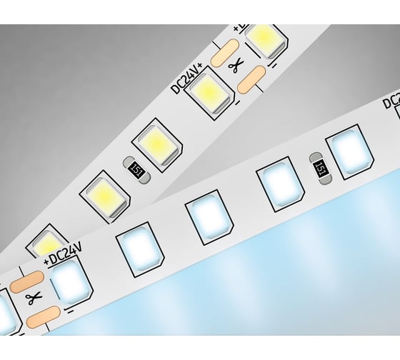 Изображение товара Светодиодная лента Ambrella light 2835 120Led /10W m/ 24V IP20 6500K 5m GS3103
