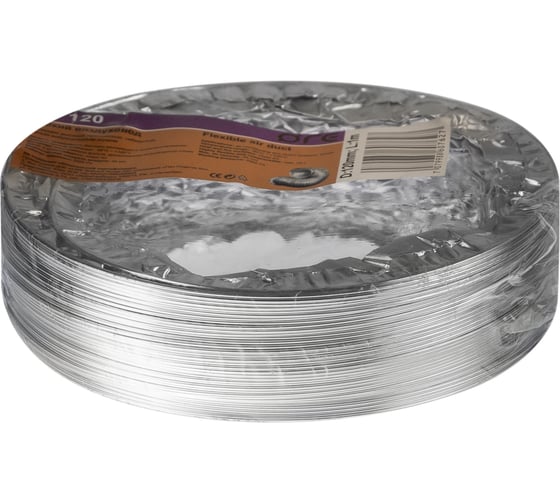 Изображение товара Воздуховод гибкий гофрированный 120 мм, 1 м для вентиляции ORE 7079988607627