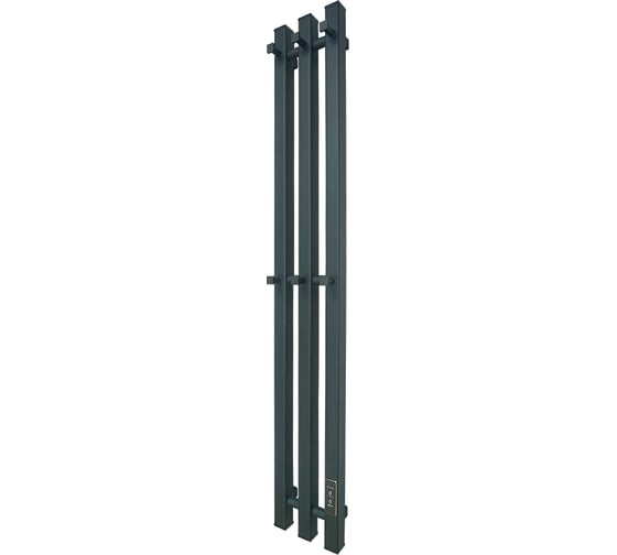 Изображение товара Полотенцесушитель Melodia della vita Etude Electro Ferrum 120x15 П3 6 крючков MTREEF12015bk черный 18313