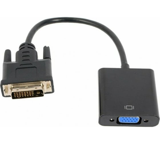 Изображение товара Переходник Cablexpert 25M/15F, длина кабеля 0,2м, черный, пакет A-DVID-VGAF-01