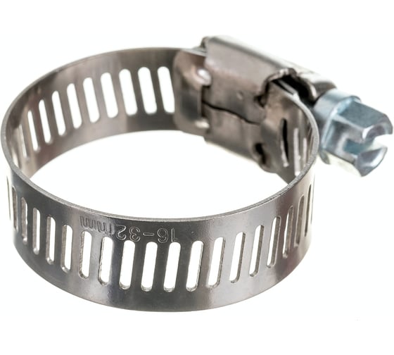 Изображение товара Хомуты Зубр ЭКСПЕРТ нерж. сталь просечная лента 12мм 16-32мм 4шт 37815-016-32-4